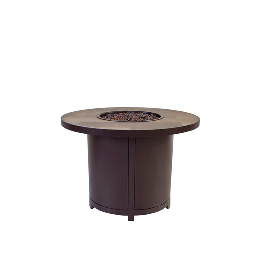 OW Lee 36" Round Chat Height Capri Iron Fire Pit