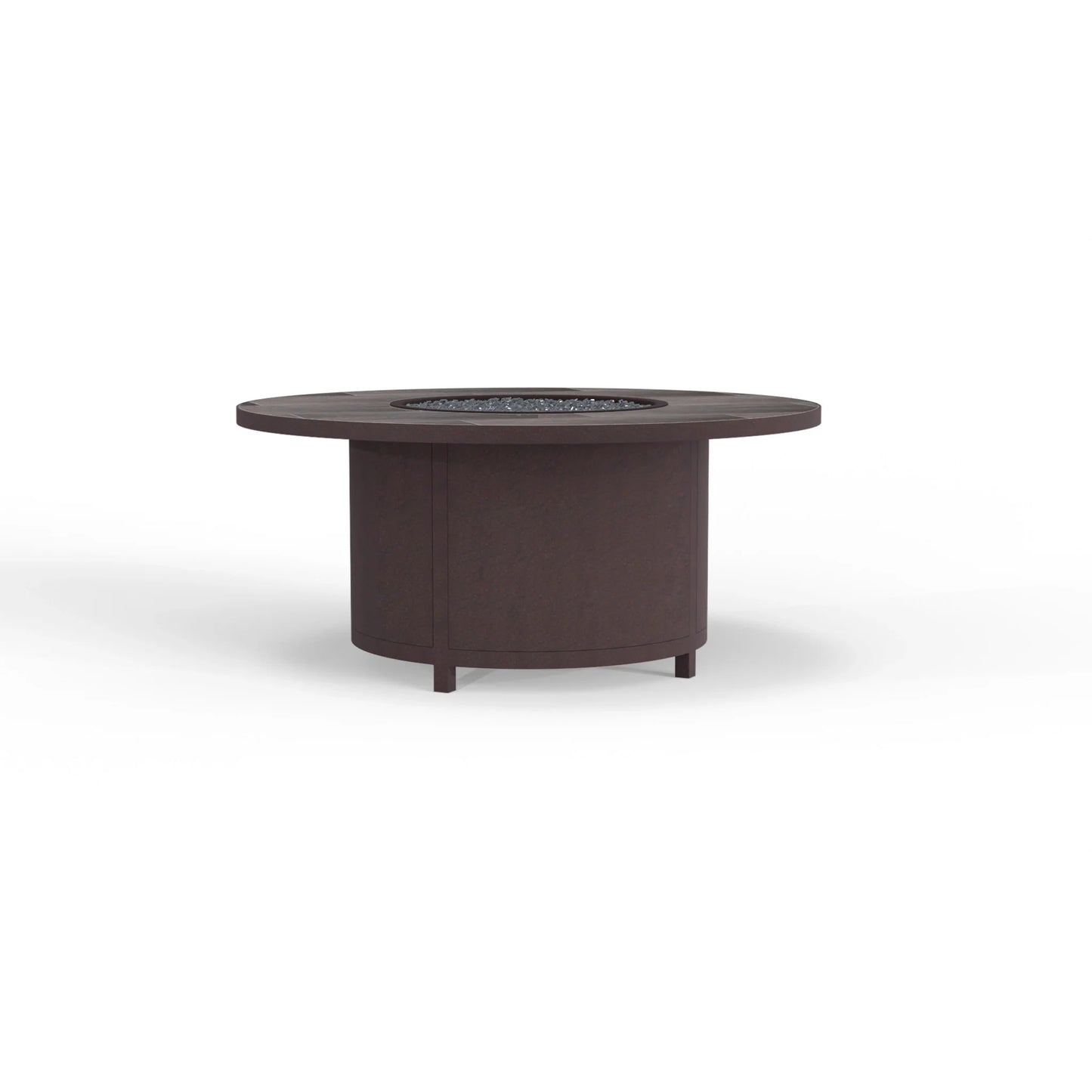 OW Lee 36" Round Chat Height Capri Iron Fire Pit