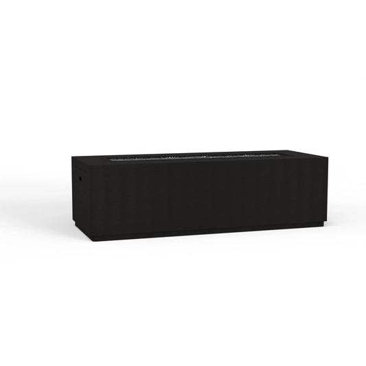 OW Lee 25" x 65" Rectangular Occasional Height Forma Aluminum Fire Pit