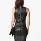 Iranta Leather Dress in Black