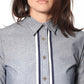 Chambray Boyfriend Shirt in Blue