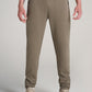 Tall Men's Tech-Knit Zip Joggers in Deep Taupe