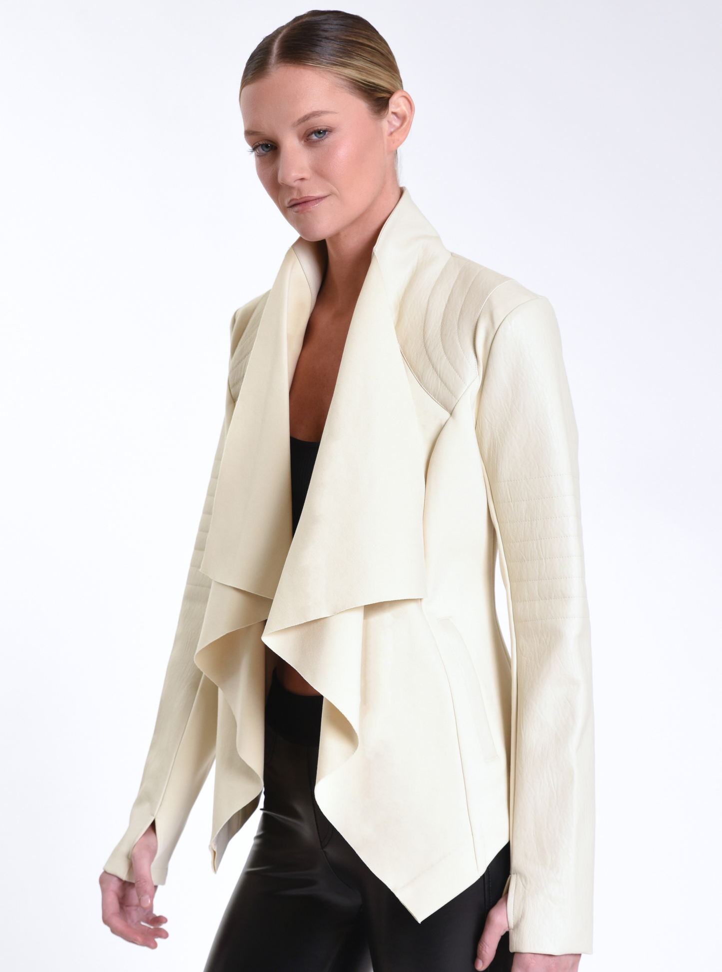 Drape Front Jacket
