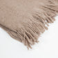 Cashmere Tassel Blanket in Brown