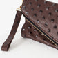 Roxanne Leather Clutch in Brown