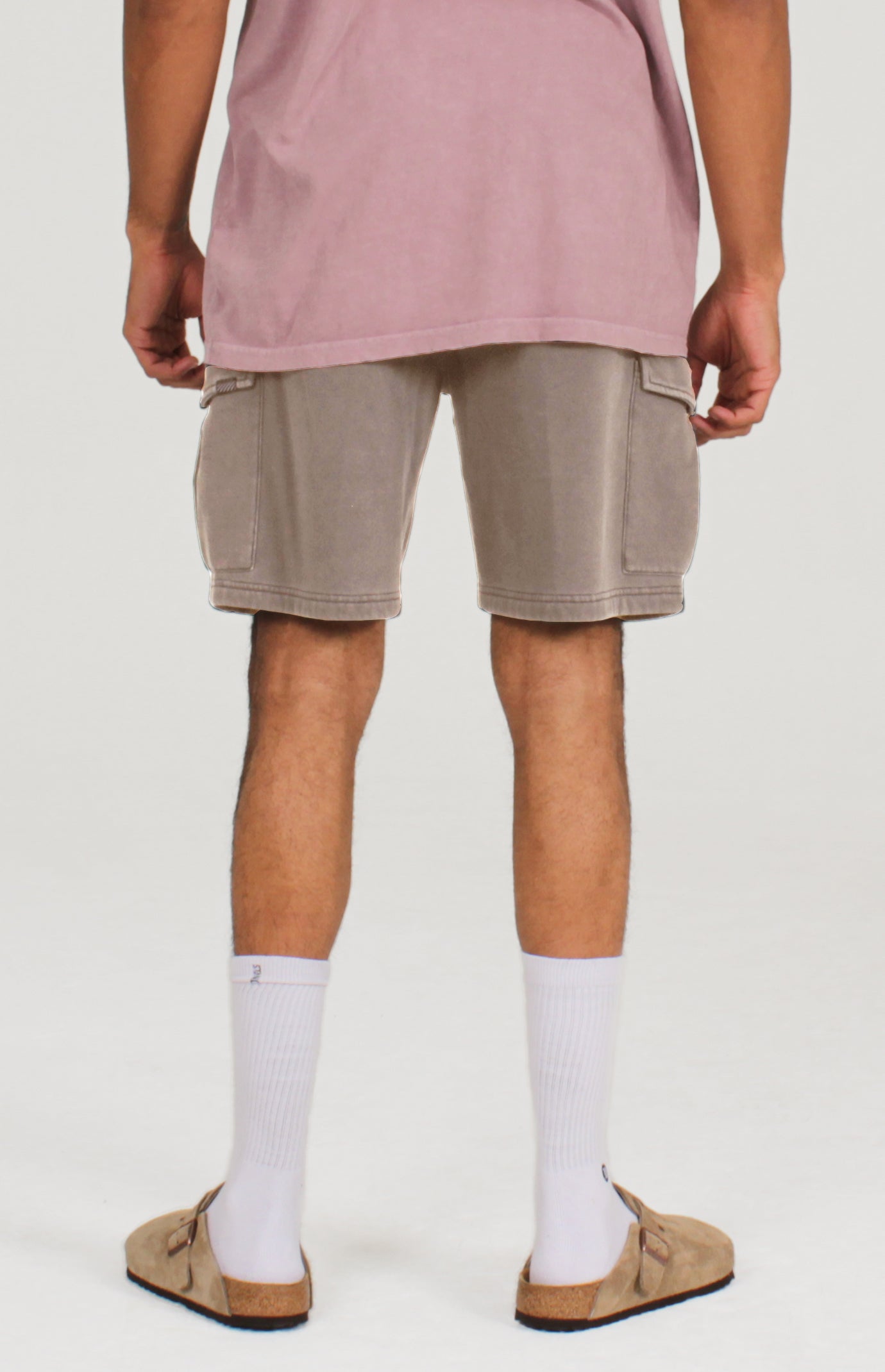 Wake Pigment Dye Cargo Short | Stone