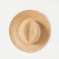 Wrapped Up Hat in Straw/White