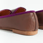 Bizi Cap Toe Loafer in Rose/Aubergine
