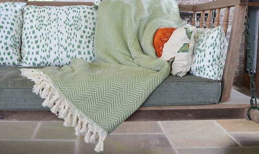 HERRINGBONE WEAVE BLANKET
