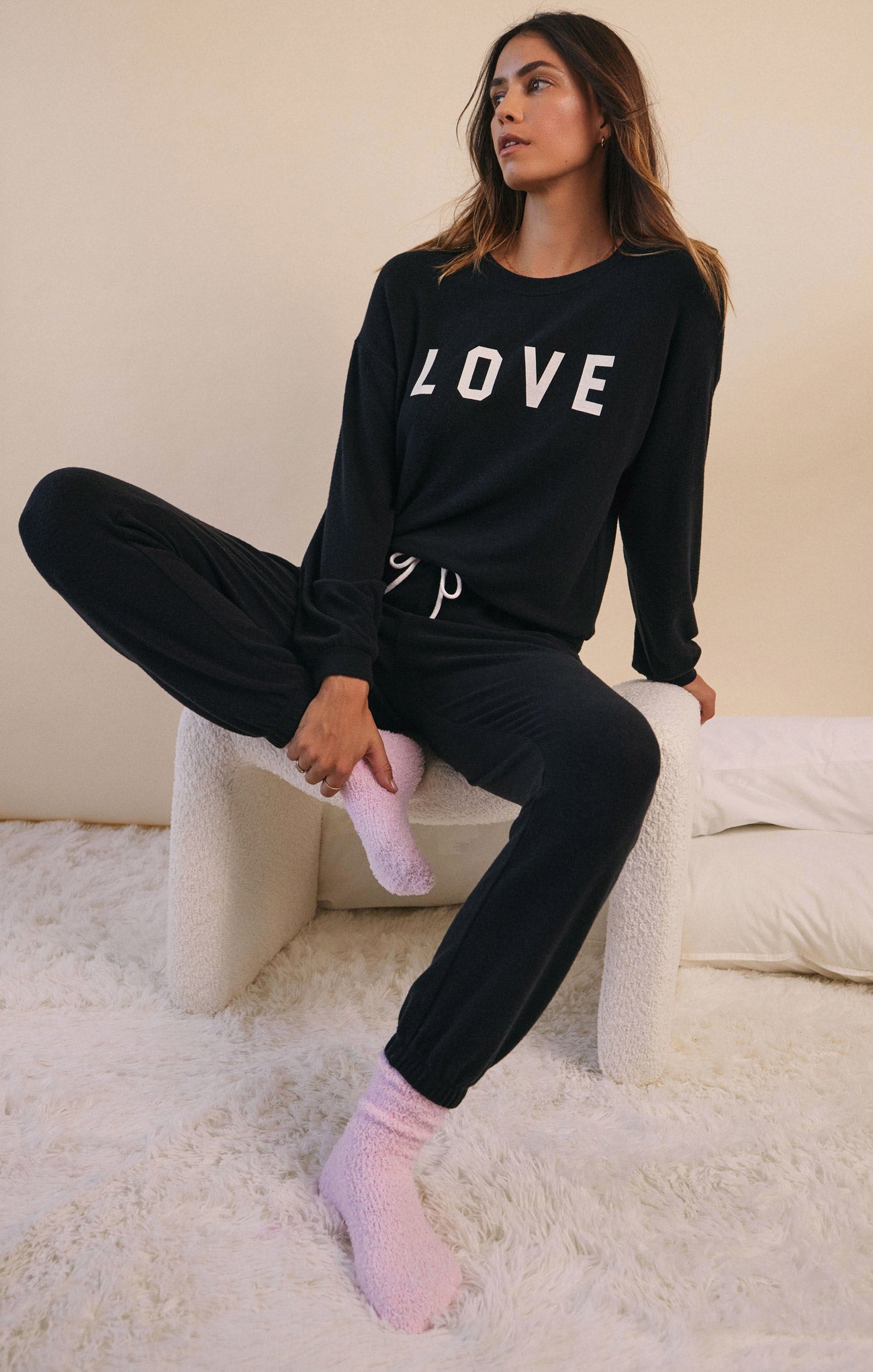 I Heart You Cloud Knit Jogger