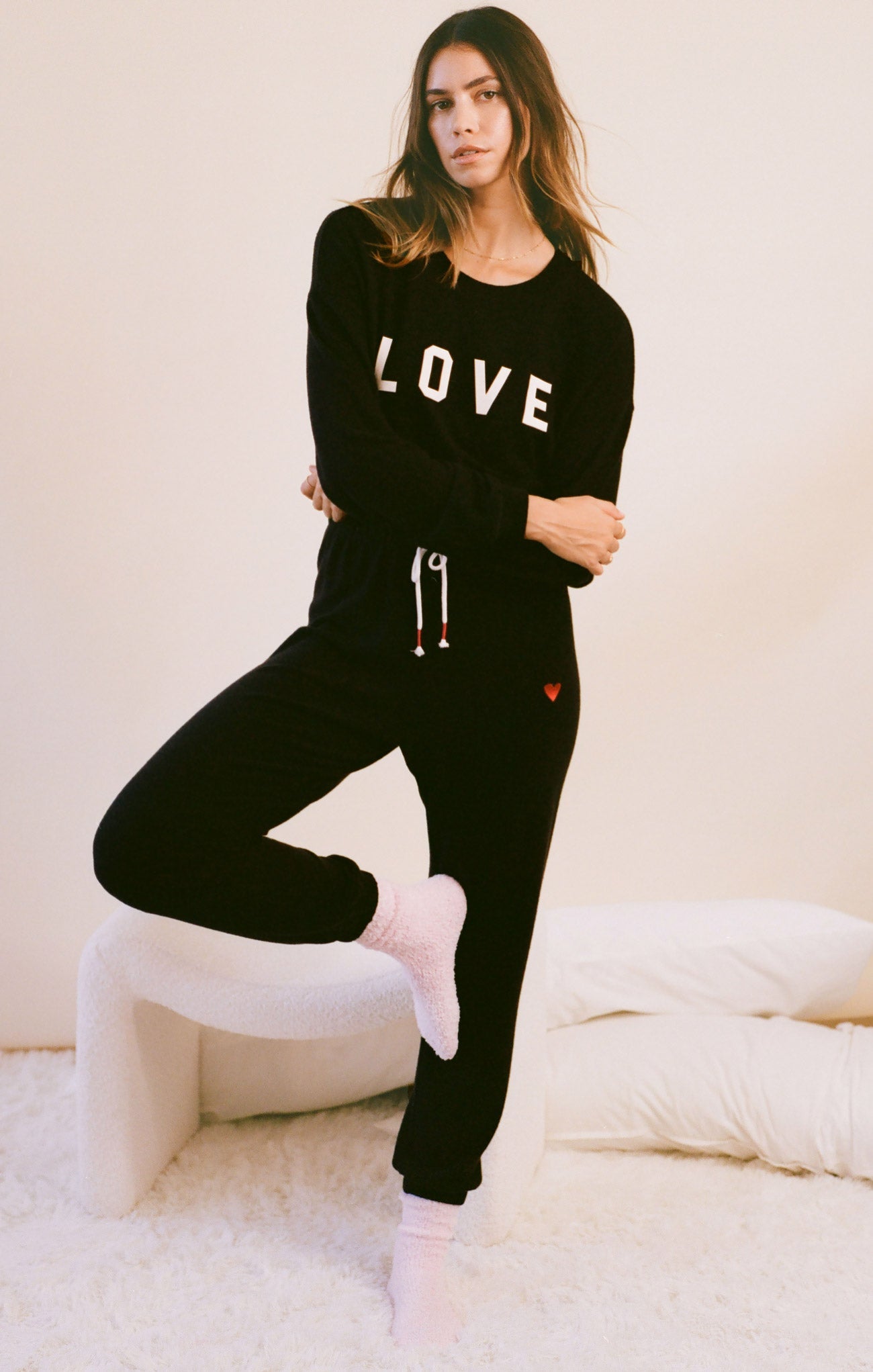 I Heart You Cloud Knit Jogger