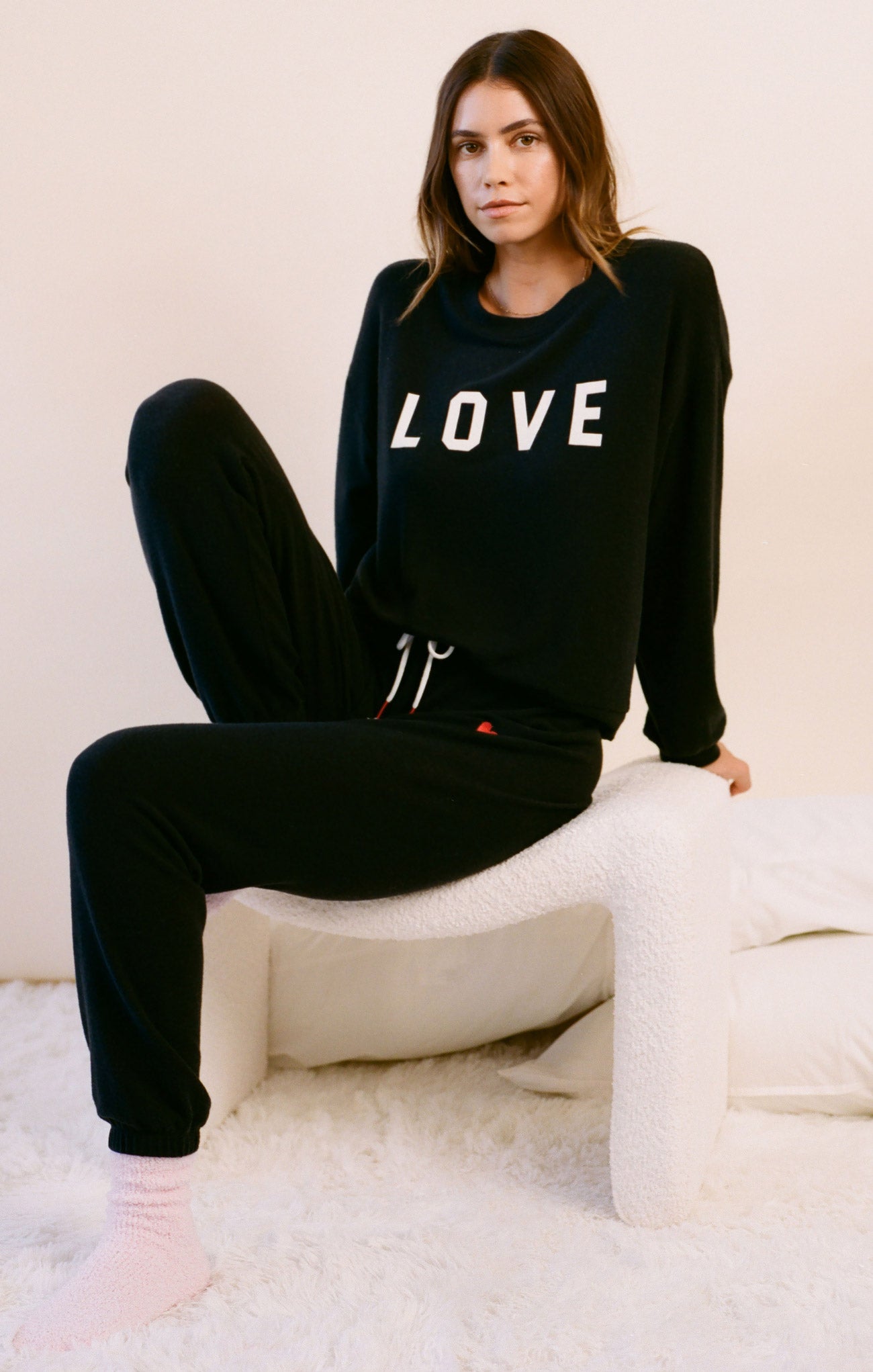 I Heart You Cloud Knit Jogger
