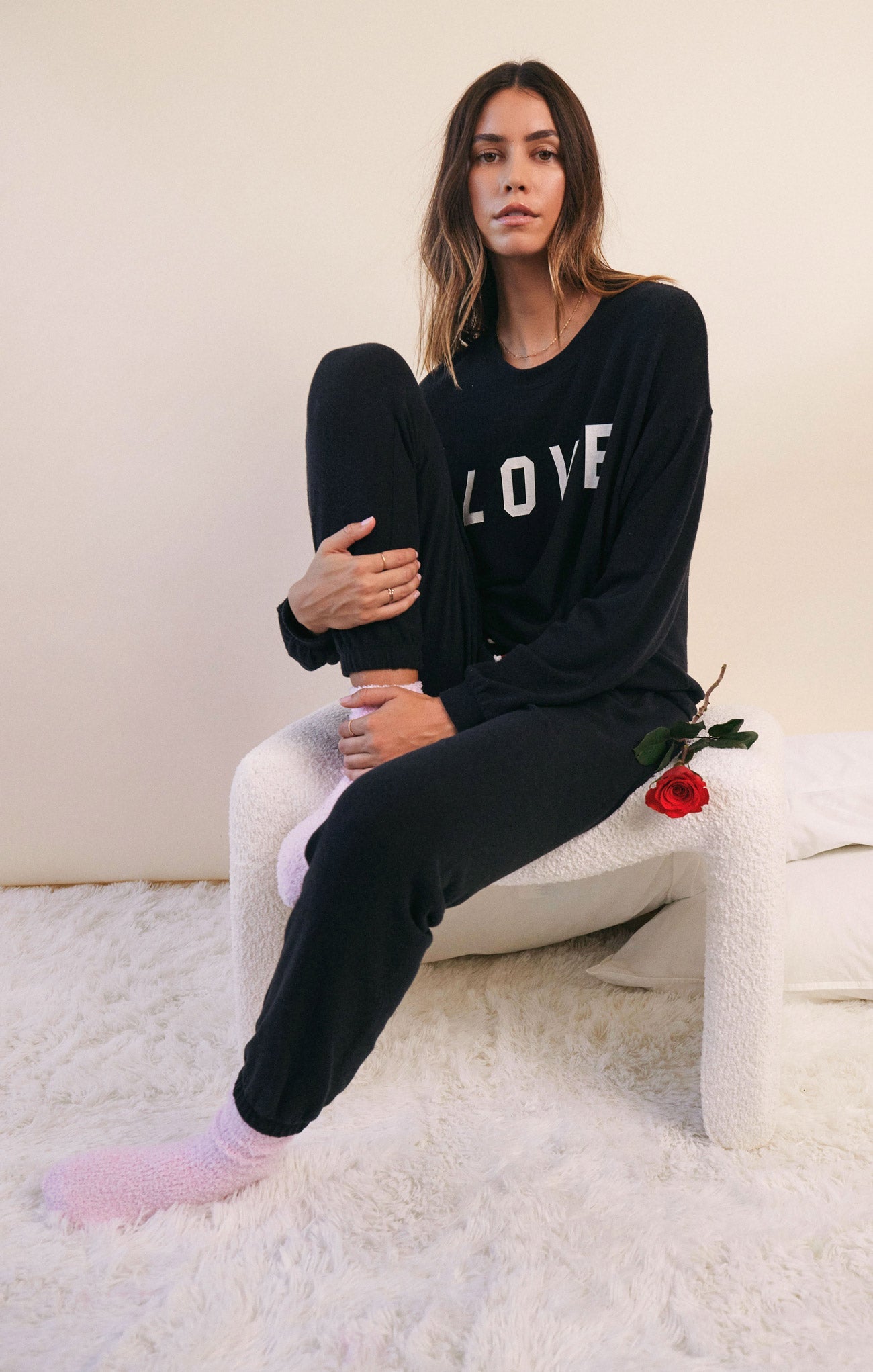 I Heart You Cloud Knit Jogger