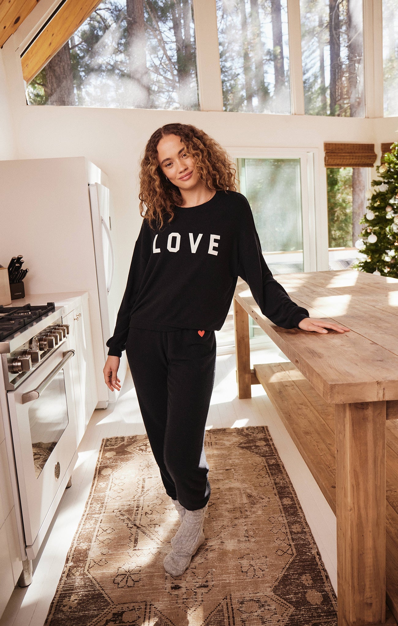 Team Love Cloud Knit Long Sleeve Top