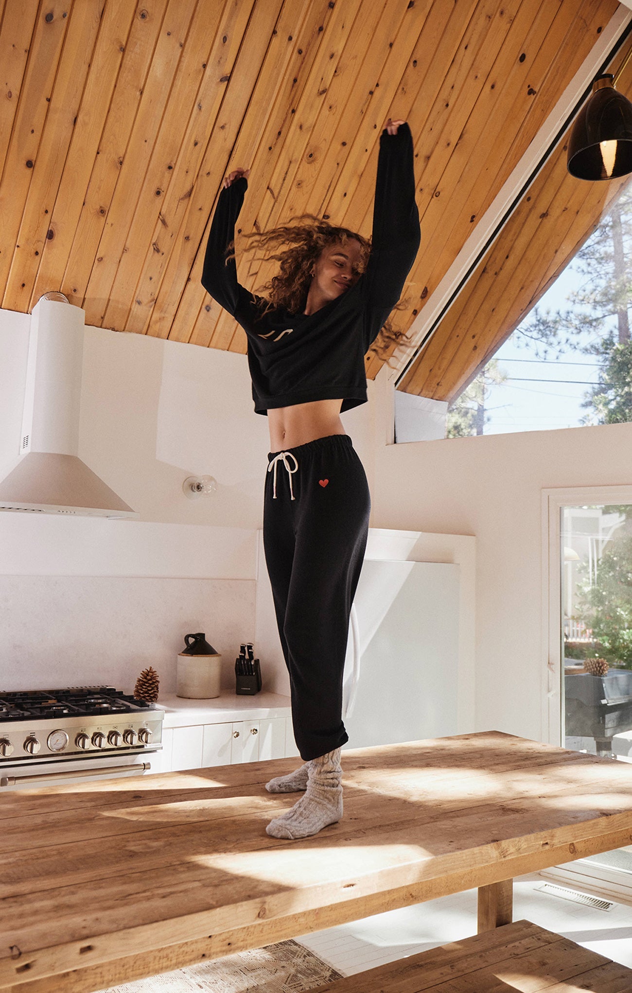 Team Love Cloud Knit Long Sleeve Top