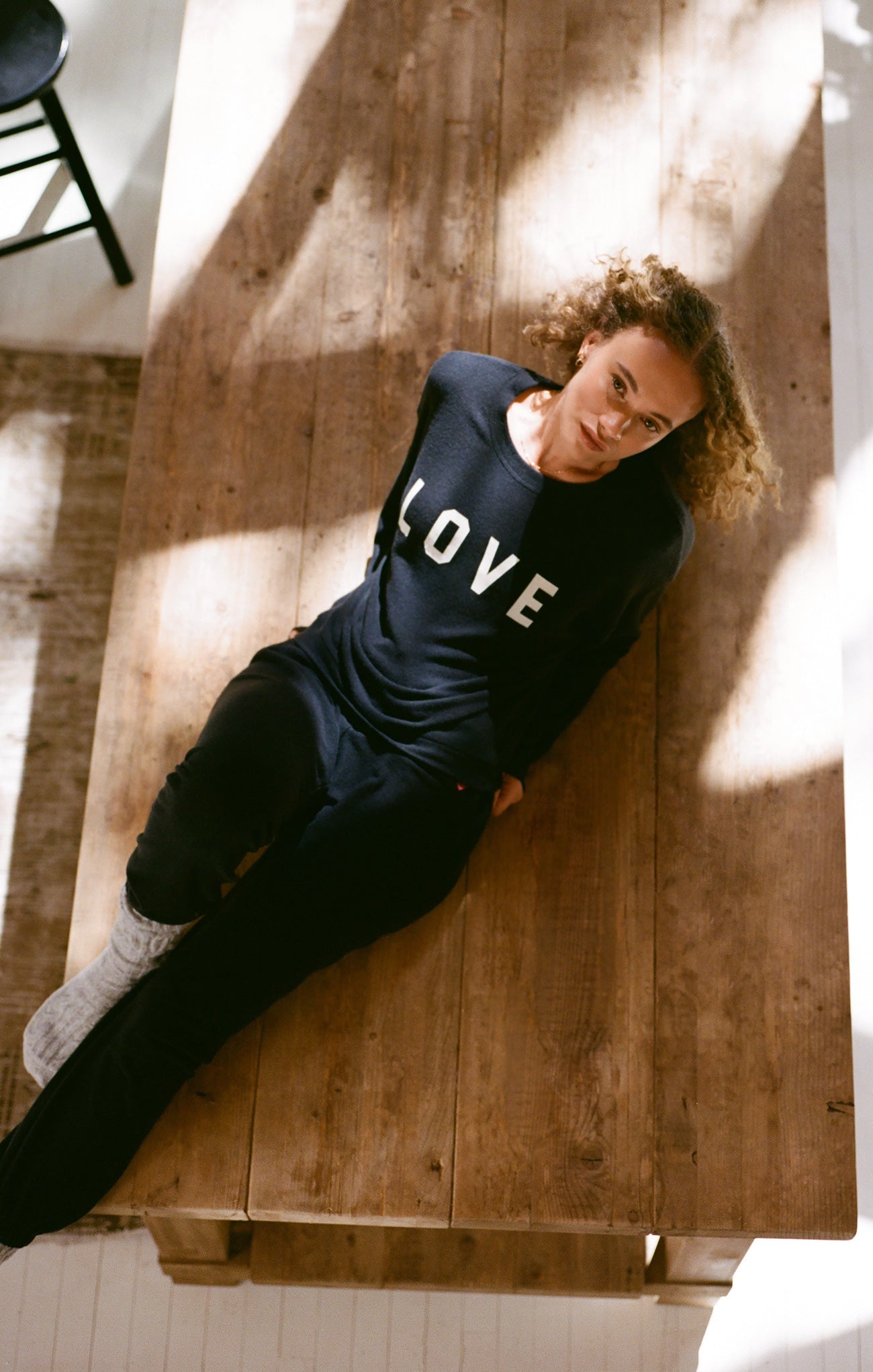 Team Love Cloud Knit Long Sleeve Top