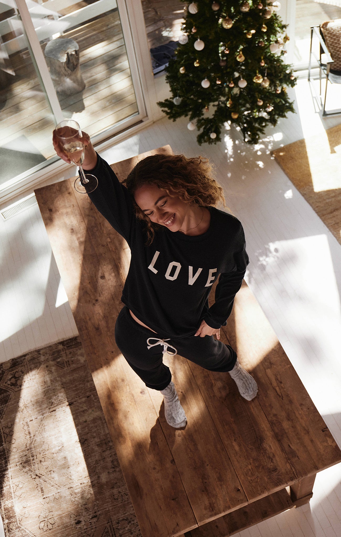 Team Love Cloud Knit Long Sleeve Top