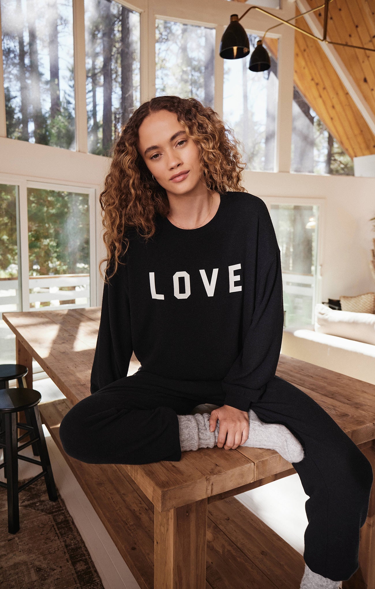 Team Love Cloud Knit Long Sleeve Top