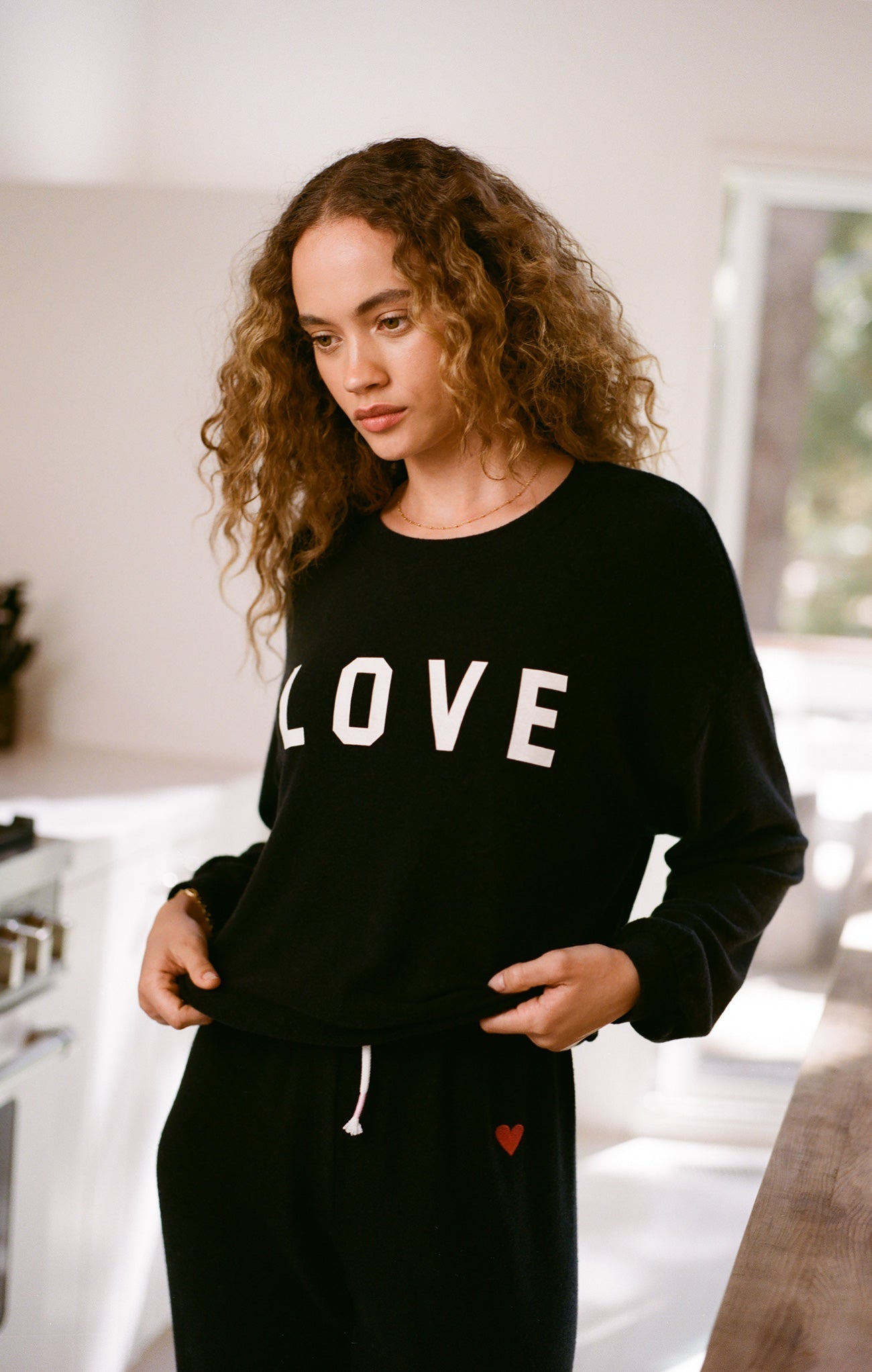 Team Love Cloud Knit Long Sleeve Top