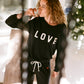 Team Love Cloud Knit Long Sleeve Top