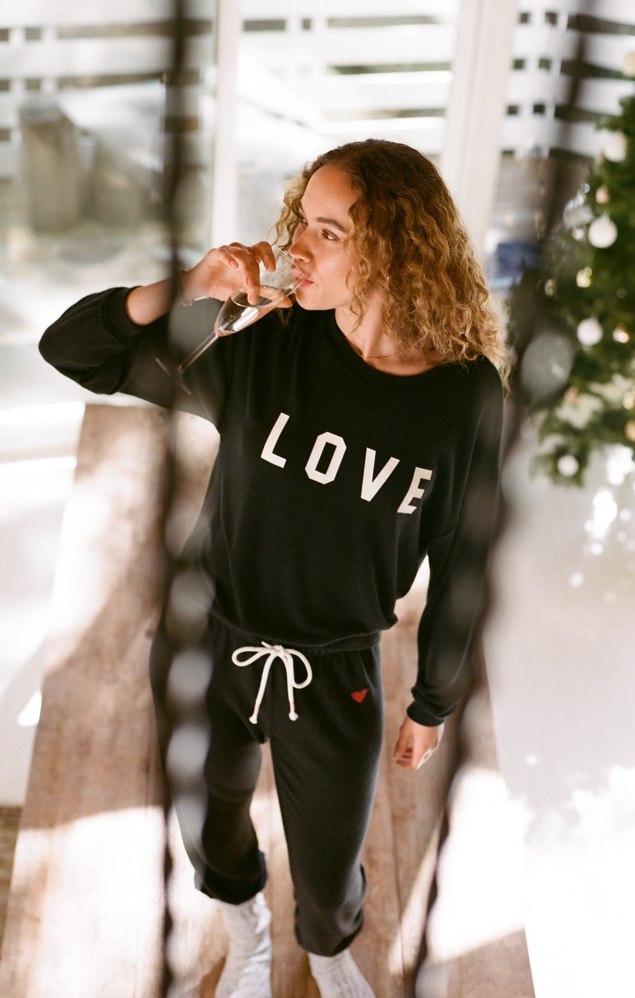 Team Love Cloud Knit Long Sleeve Top