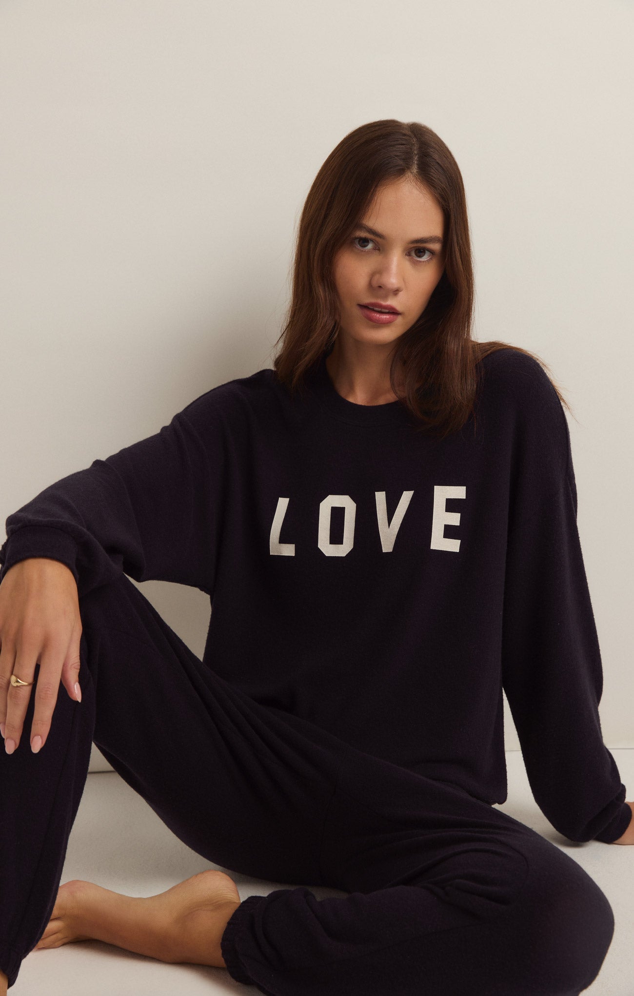 Team Love Cloud Knit Long Sleeve Top
