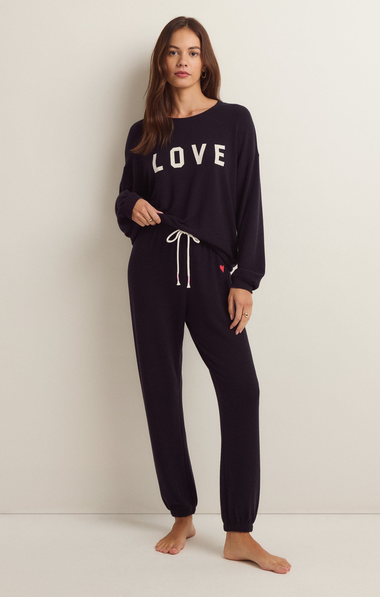 Team Love Cloud Knit Long Sleeve Top
