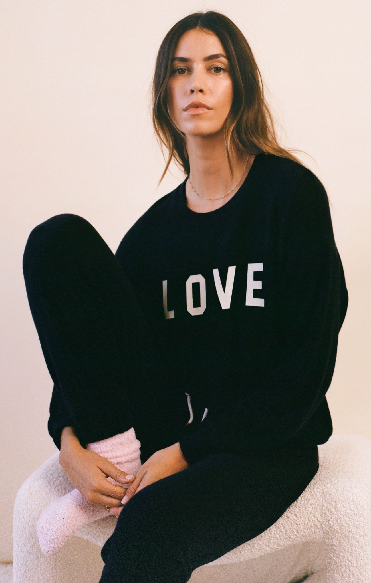 Team Love Cloud Knit Long Sleeve Top