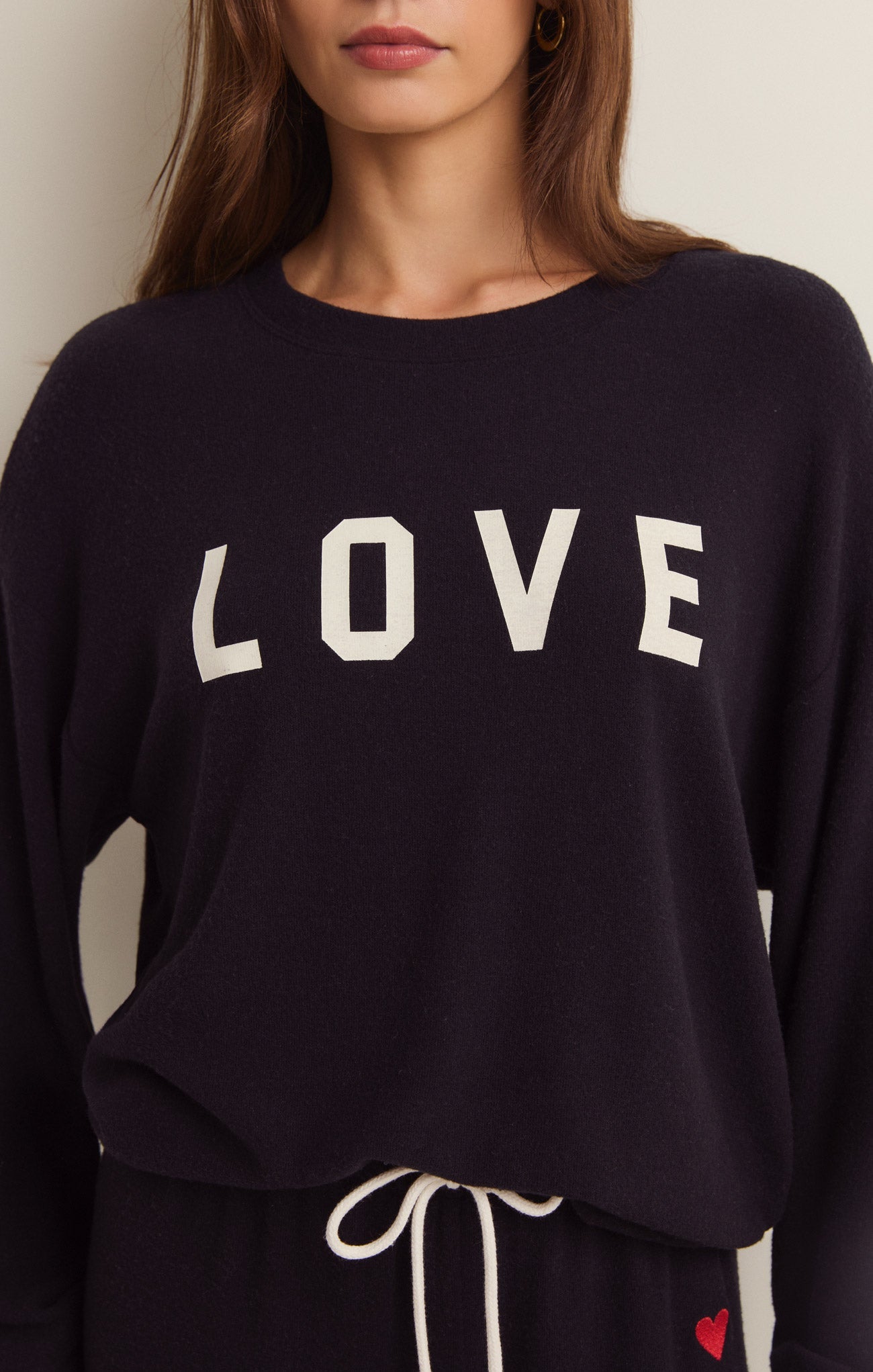 Team Love Cloud Knit Long Sleeve Top