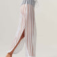 LINEAR MESH SKIRT-final sale