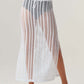 LINEAR MESH SKIRT-final sale