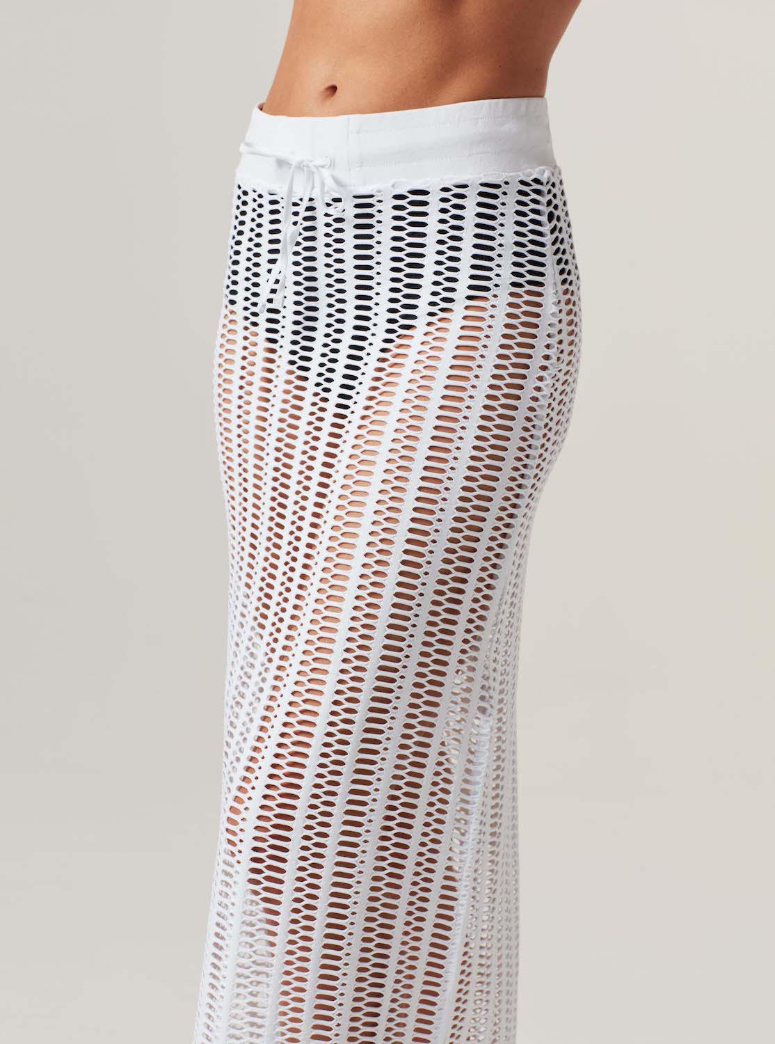 LINEAR MESH SKIRT-final sale