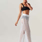 LINEAR MESH SKIRT-final sale