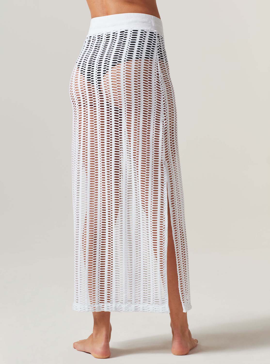 LINEAR MESH SKIRT-final sale
