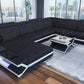 FABRIC DESIGN SOFA SAN FRANCISCO XL WITH LED